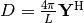 D = \frac{4\pi}{L} \mathbf{Y}^\mathrm{H}