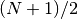 (N+1)/2