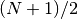 (N+1)/2